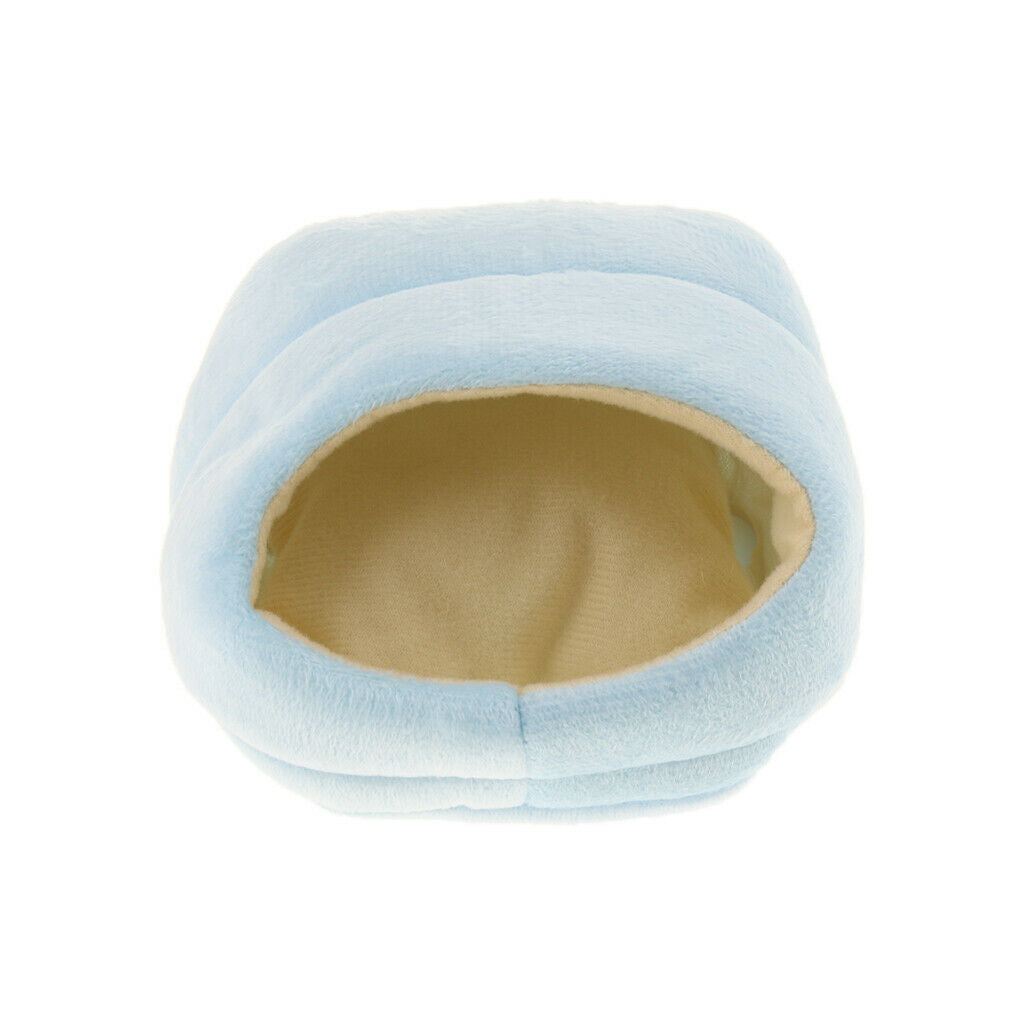 2pcs Hamster Puppy Cozy Sleeping Bag Small Pet Cave Half Covered Slipper Shape