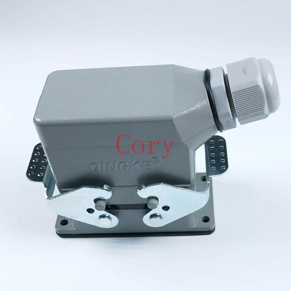 1pcs AC380V-415V Side Entry 10 Pin Connector PG16E Screw Connector Gray Copper