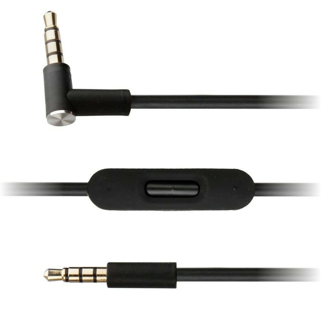 Black Audio Cable for Beats by Dre Solo2 Headphones with Microphone Wireless Aux