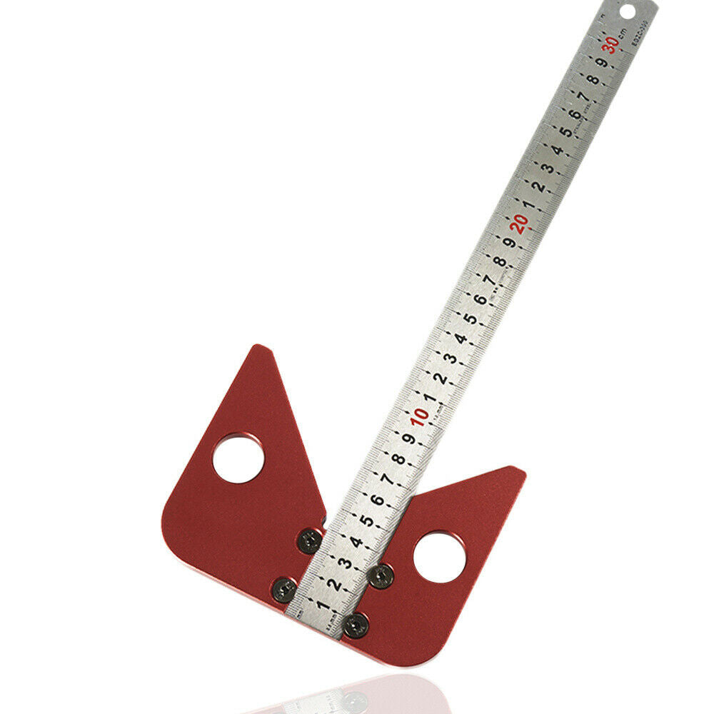 45 Degree Scriber Round Center Line Drawing Ruler Gauge Carpenter Layout Tools
