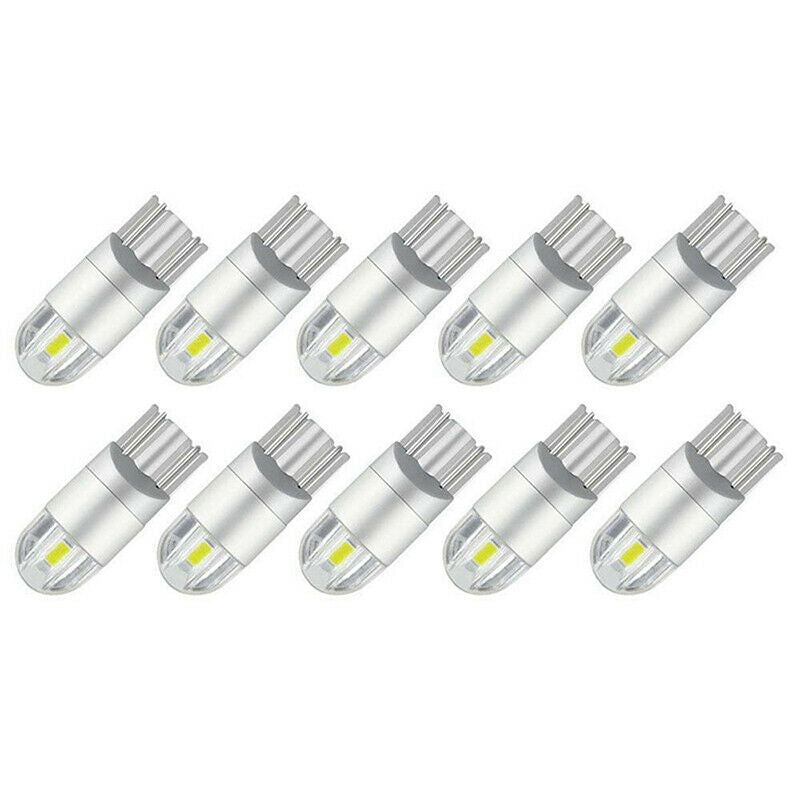 10X Red T10 3030 W5W 194 168 2-SMD LED Reading License Plate Light Side D.l8