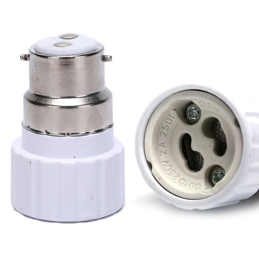 1pc B22toGU10 Socket Base Halogen CFL Light Bulb Lamp Adapter Converter Holde Kt