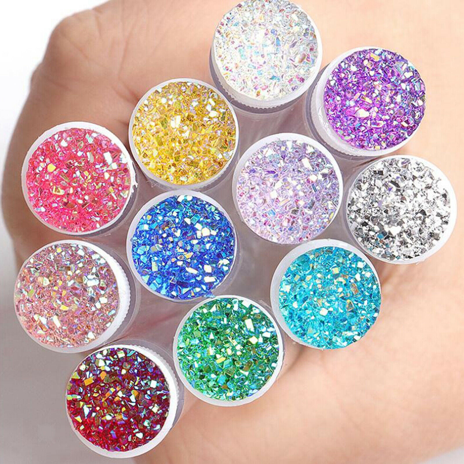 5 Pieces Crystal Diamond Disposable Mascara Eyebrow Brushes with