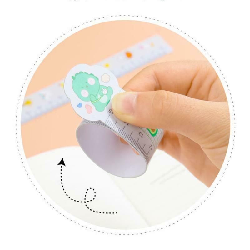 2PCS Cartoon Magnetic Ruler Magnetic Bookmark Set for Boys Girls Randomly Type