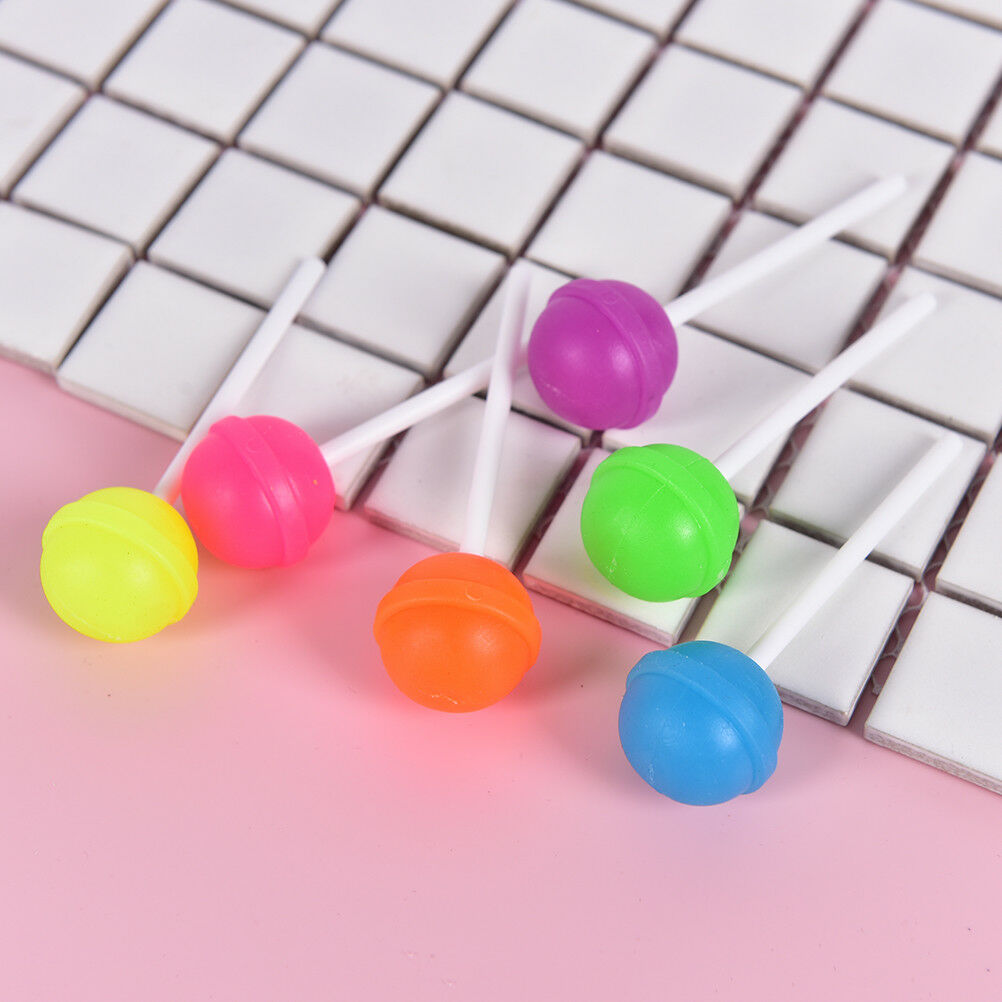 6Pcs Creative Sweet Candy Lolipop Eraser school office supplies Gifts for.l8