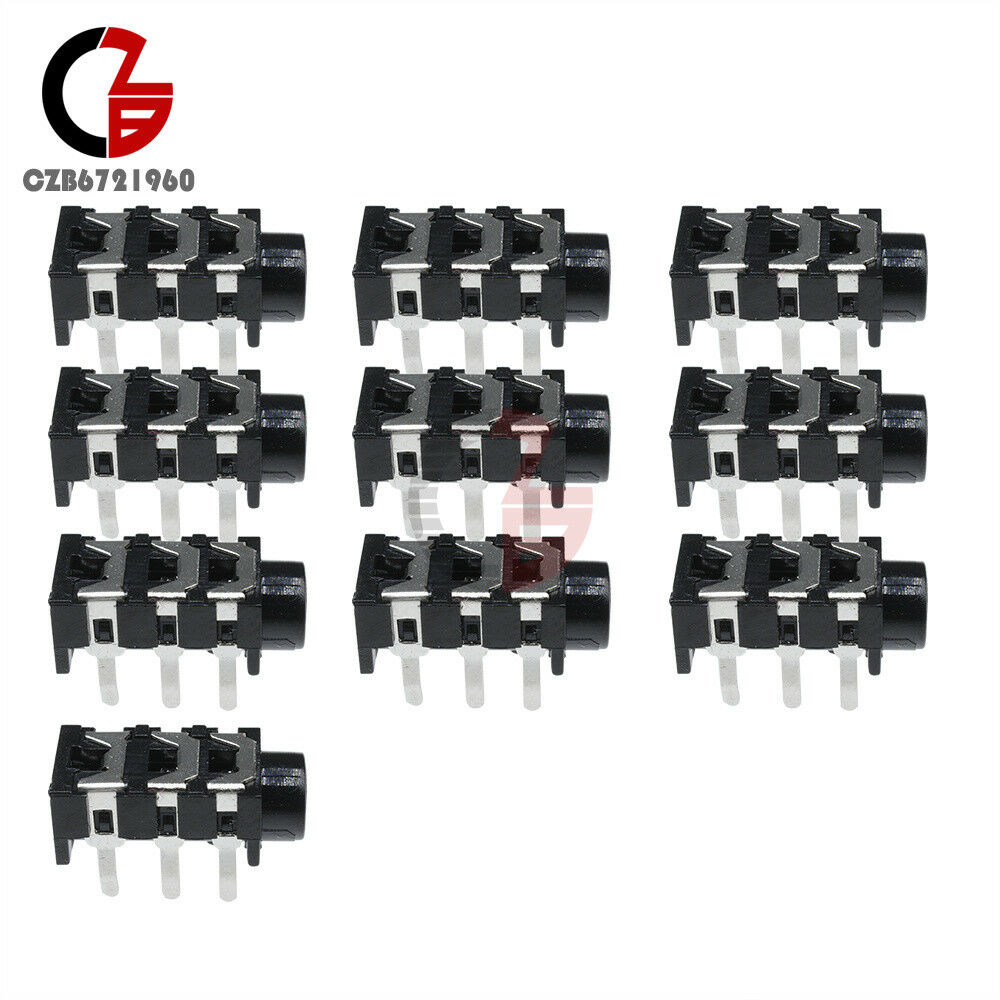 20Pcs 3.5mm Stereo Headphone 5Pin Audio Jack Earphone Socket