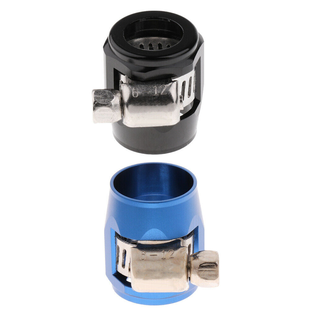 5x Aluminum Hose Clamps With Worm Drive, Clamping Range Î¦ 12-19mm