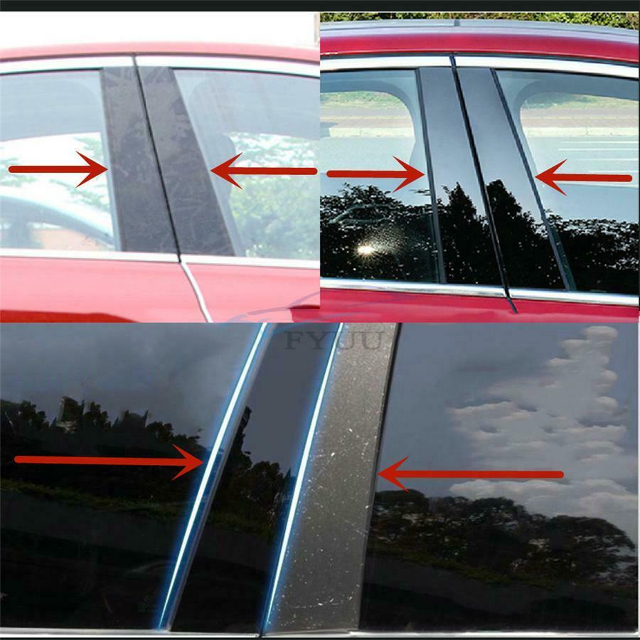 6 Pieces Vehicle Door Window Pillar Post Trim Cover For Chevrolet Impala 2014-20