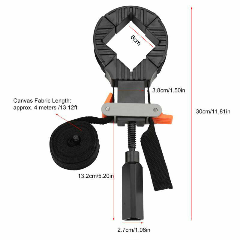Woodworking Picture Frame Mitre Vise Tool Band Strap Clamp Ratchet Corner Miter