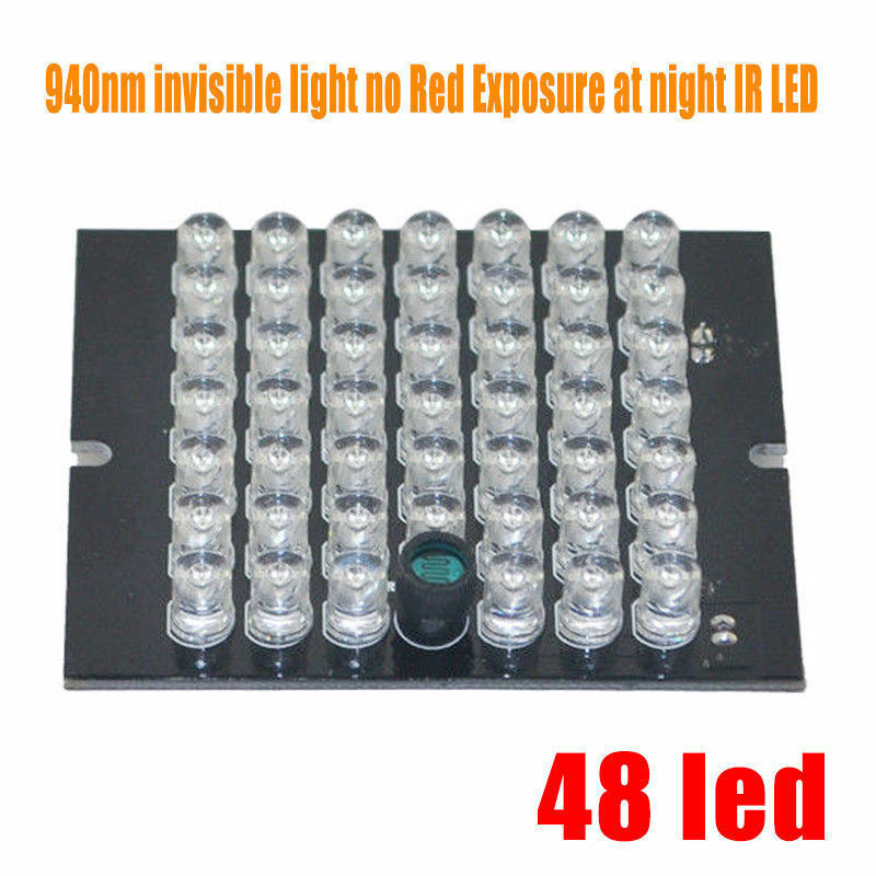 Infrarouge Illuminateur Clair 48pcs LED Board Invisible DIY CCTV Nuit Vision L80