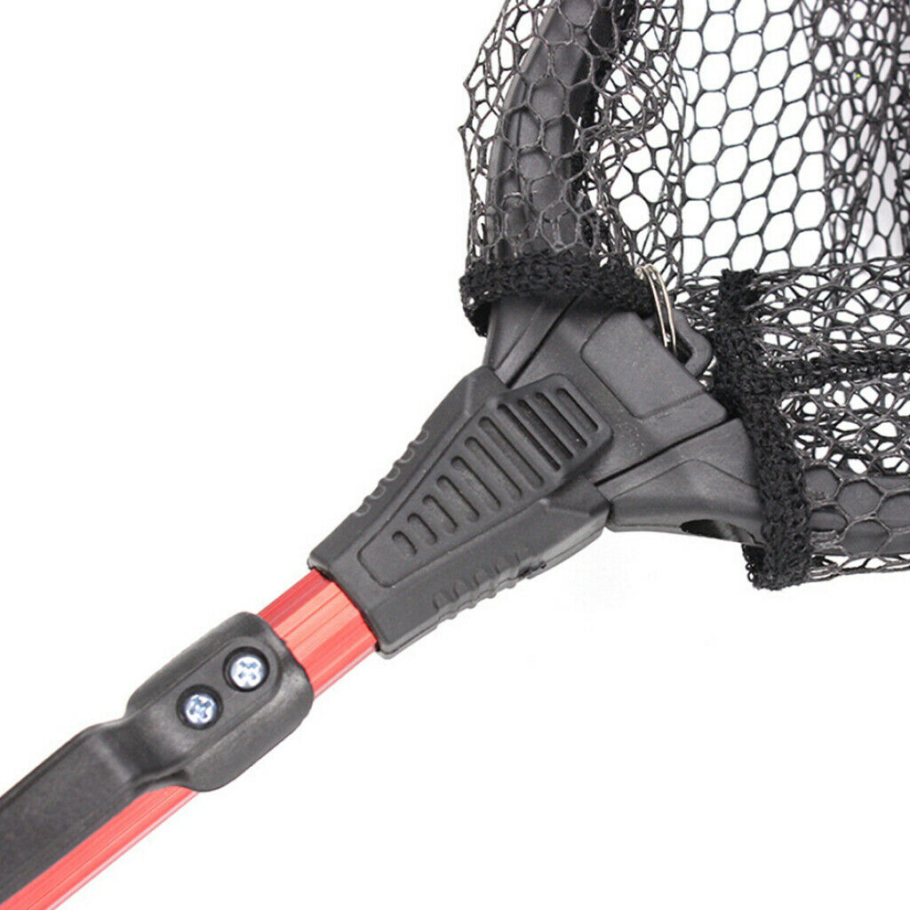 Triangle Landing Net Catch And Release Net Trout Net   Keeper Foldable Pole