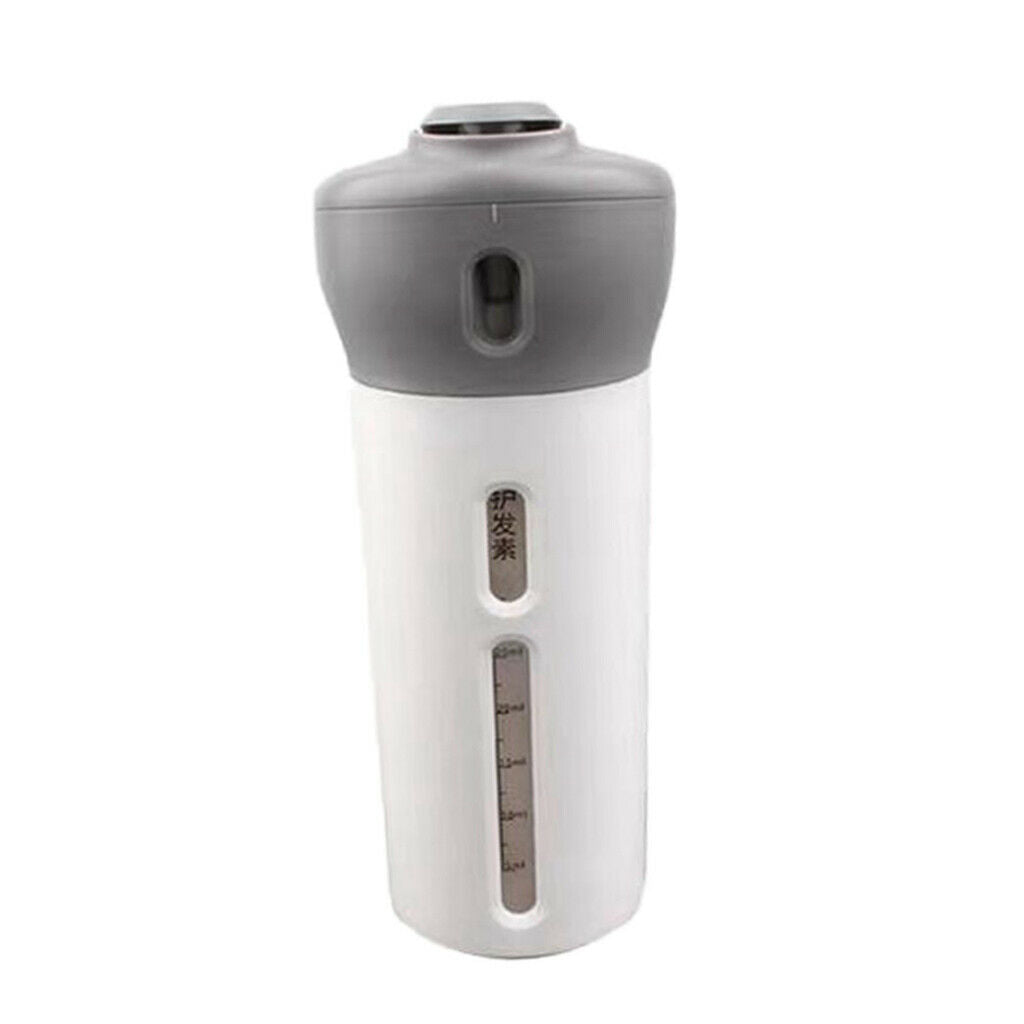 Travel Shampoo Bottle Portable Shower Press Tube Wash Liquid Container Gray
