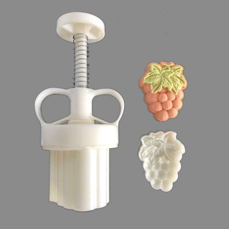 Mooncake Mold 50g Hand Press Cookie Stamps Cookie Cutter Pastry Tool Plastic