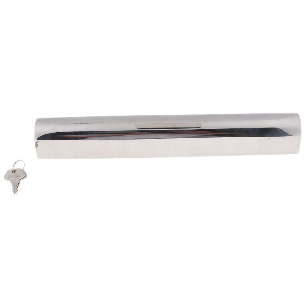 Stainless Steel Boat 12" 300mm Outboard Motor Lock with 2 Keys