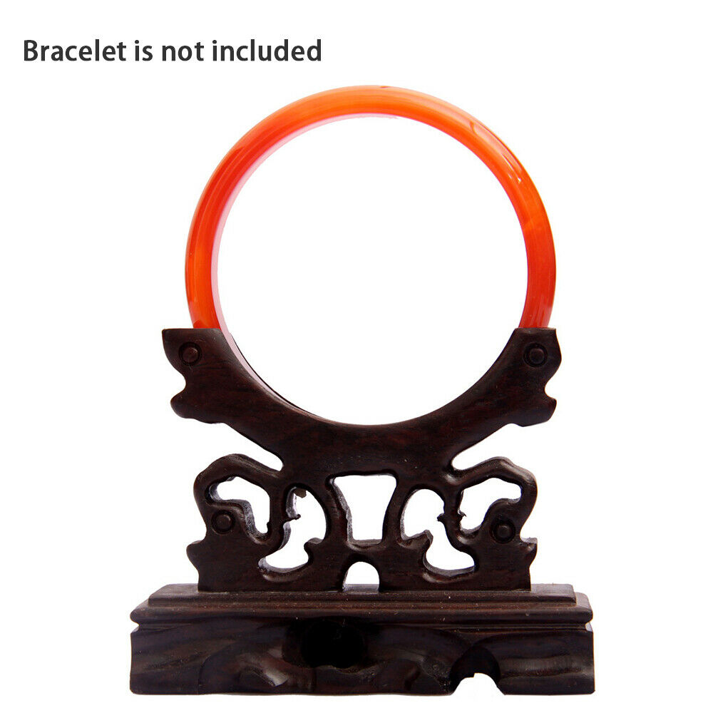 Jade Bracelet Display Stand/Holder Wood Jewelry Hanger Rack Home Decoration