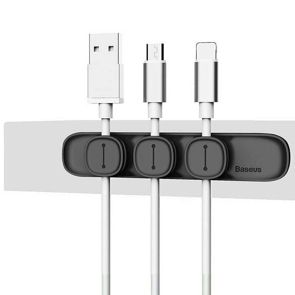 Magnetic Winder Clip Cord Organizer Lead Management Charger Cable Holder Baseus