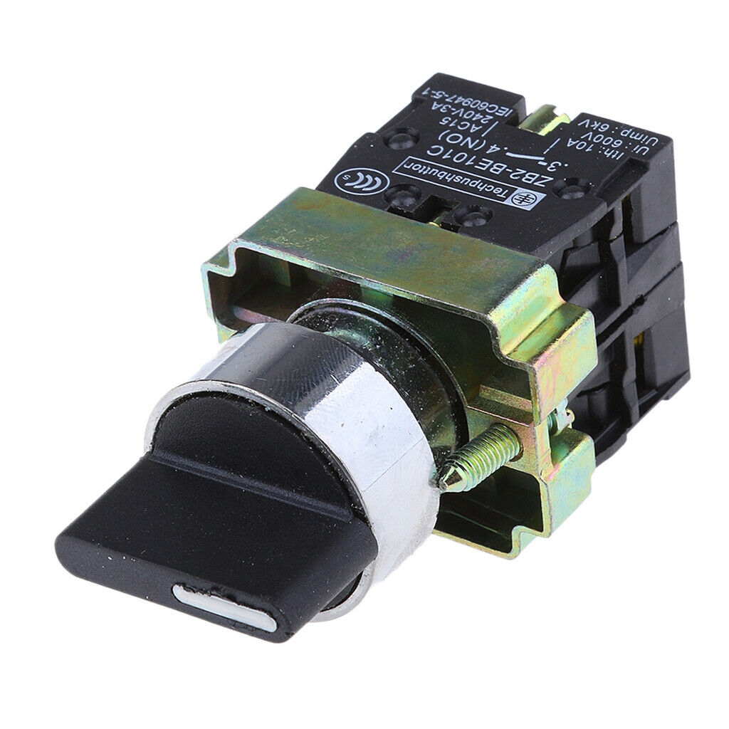 22mm 2NO 3 position rotary switch Self-locking switch