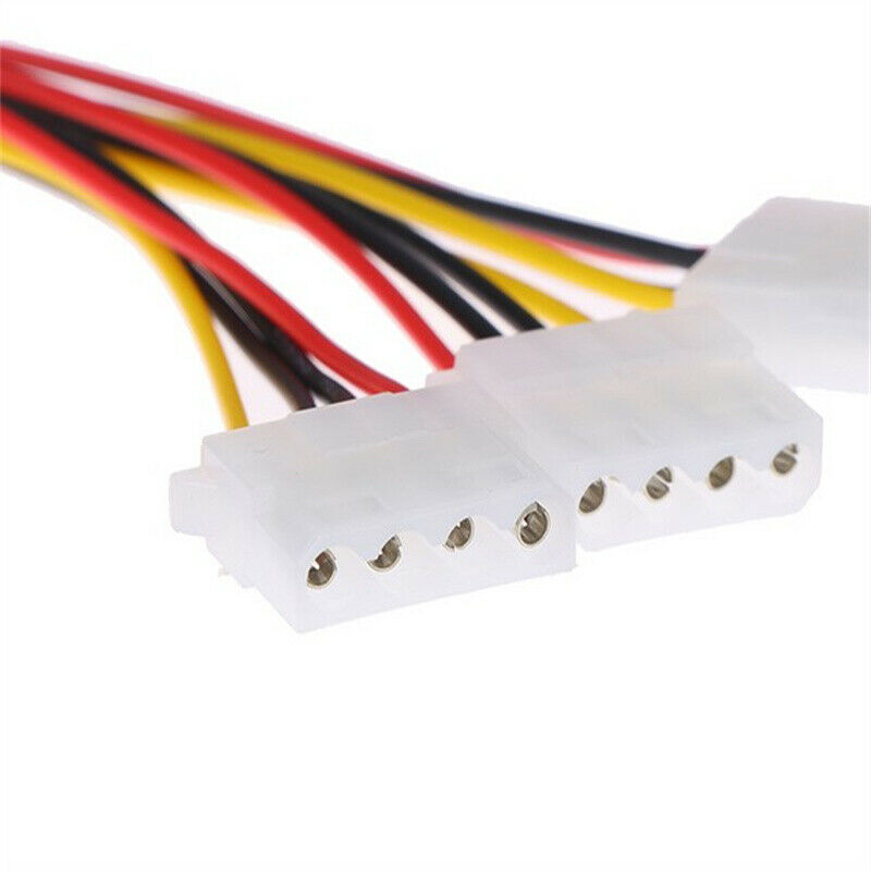 4 Pin IDE 1-to-3 Molex IDE Female Power Supply Splitter Exentsion Adapter Ca DF