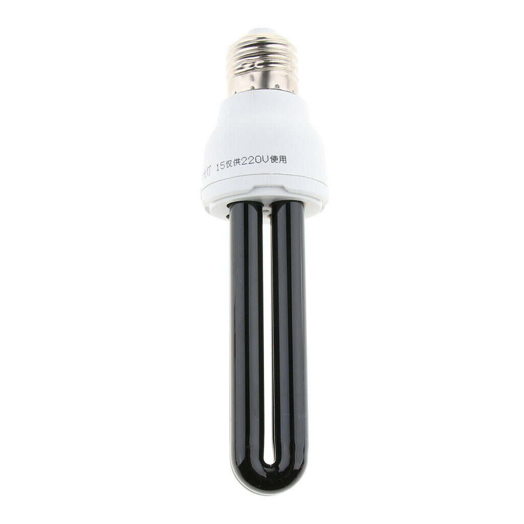 E27 15W 220V Energy Saving UV Black Stage Lamp Light Bulb Blacklight