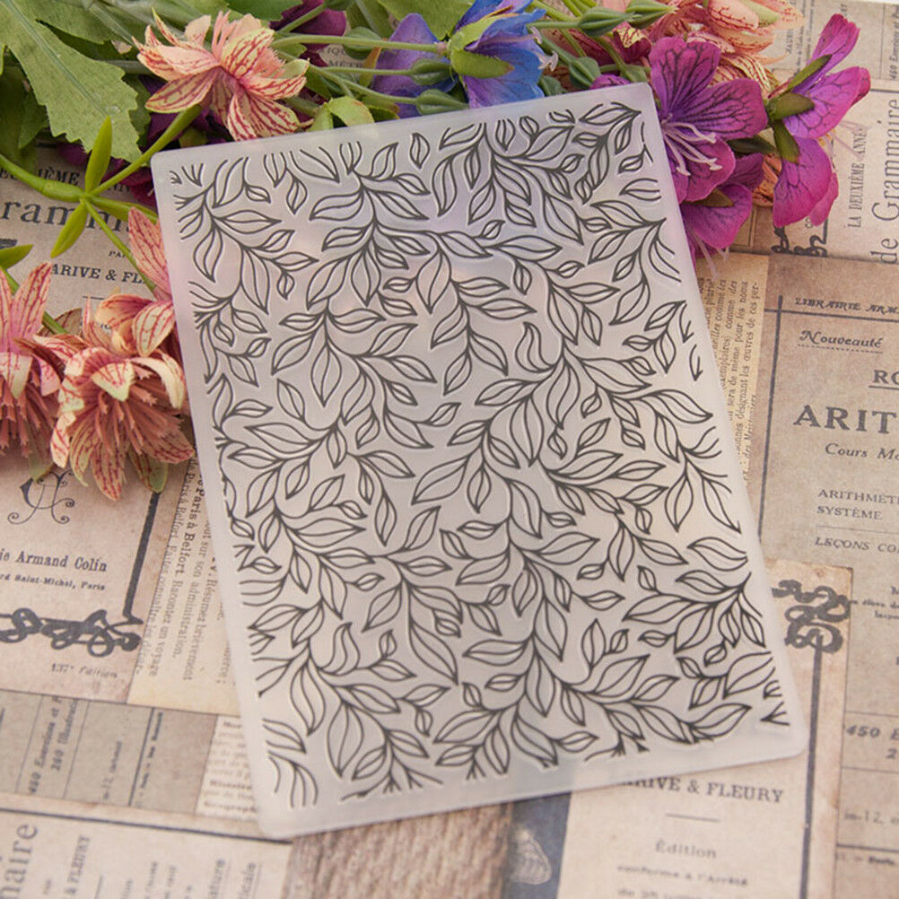 leaf Embossing folders Plastic Embossing Folder For Scrapbooking DIY card .l8