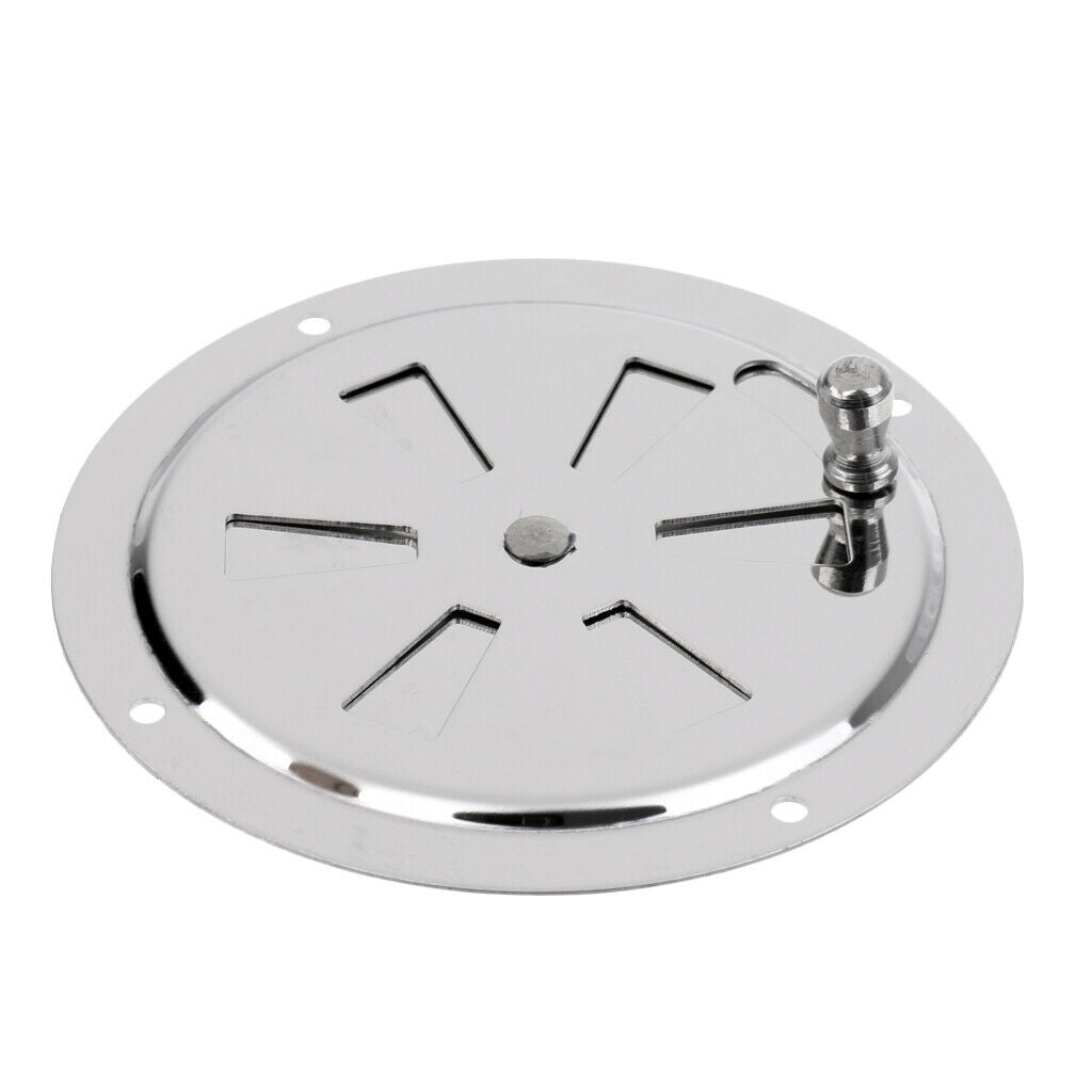 100mm 4 inch Butterfly Boat Round Louvered Vent Cover with Side Knob Marine