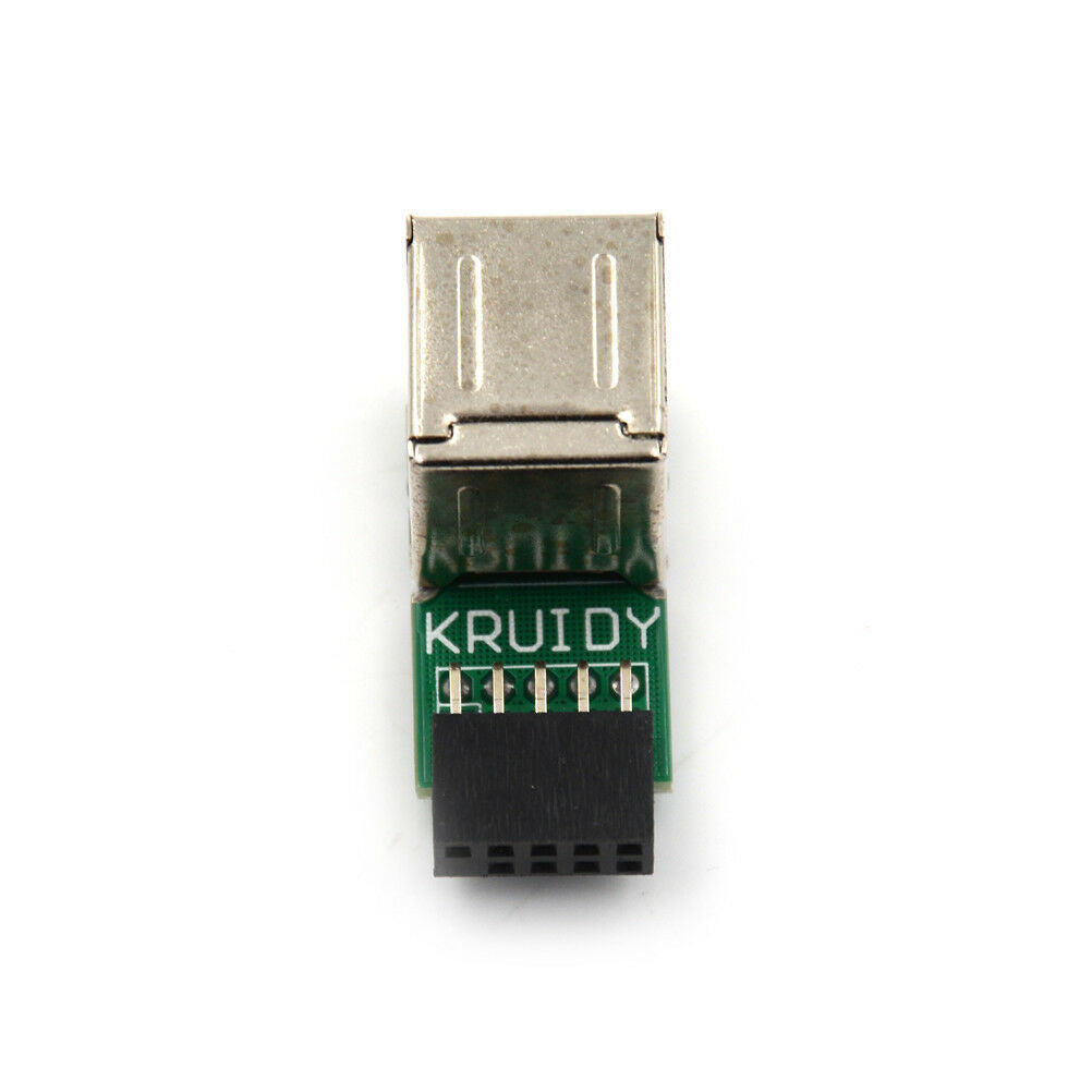9Pin Motherboard to Double Layer 2 Port USB2.0 A Female Internal Header Ada Lt
