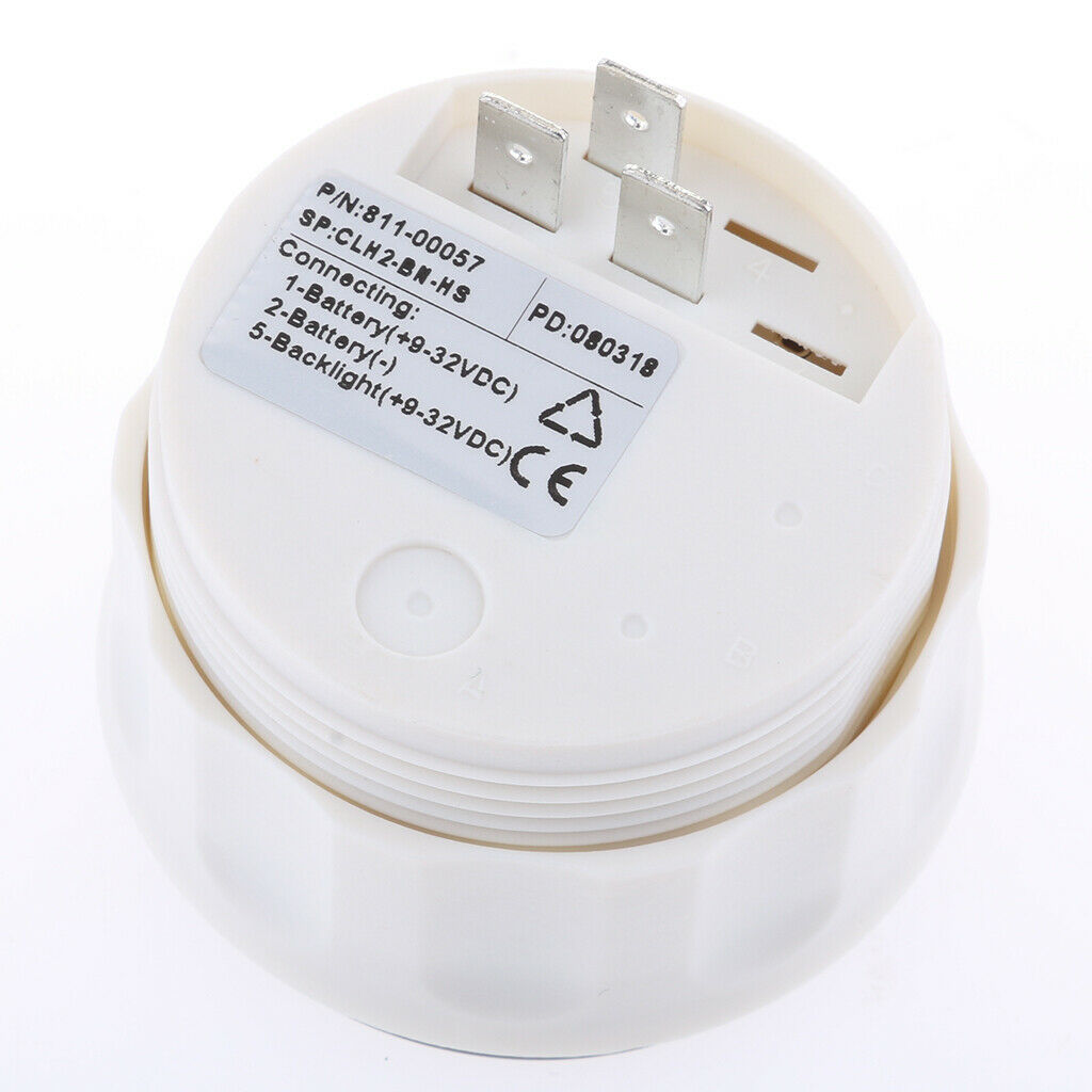 52mm Stainless IP67 Digital Hour Meter With Screw Thread For Marine Boat