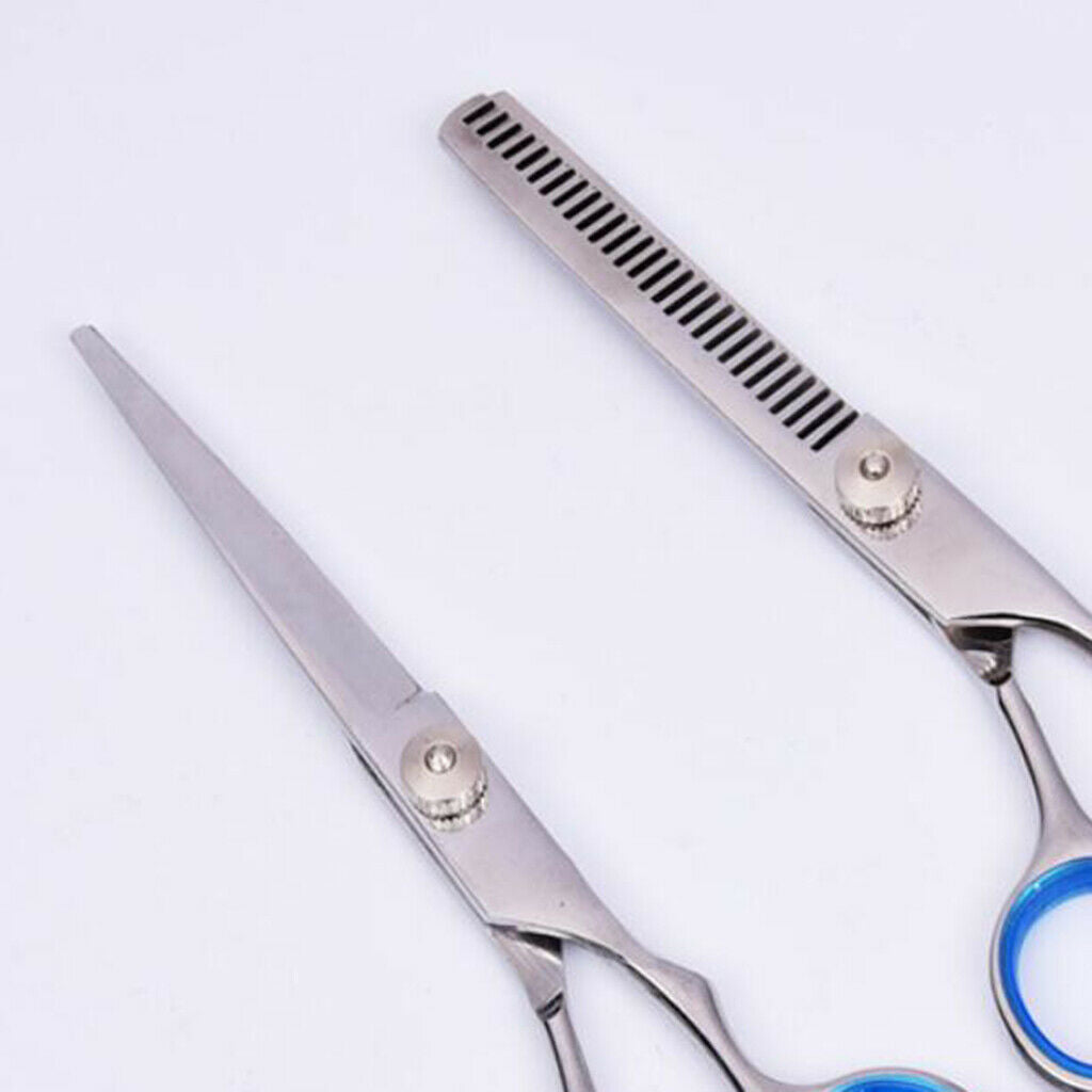 Set of 7 Women Hairdressing Scissors Kit Barber Hair Cutting Shears Sharp
