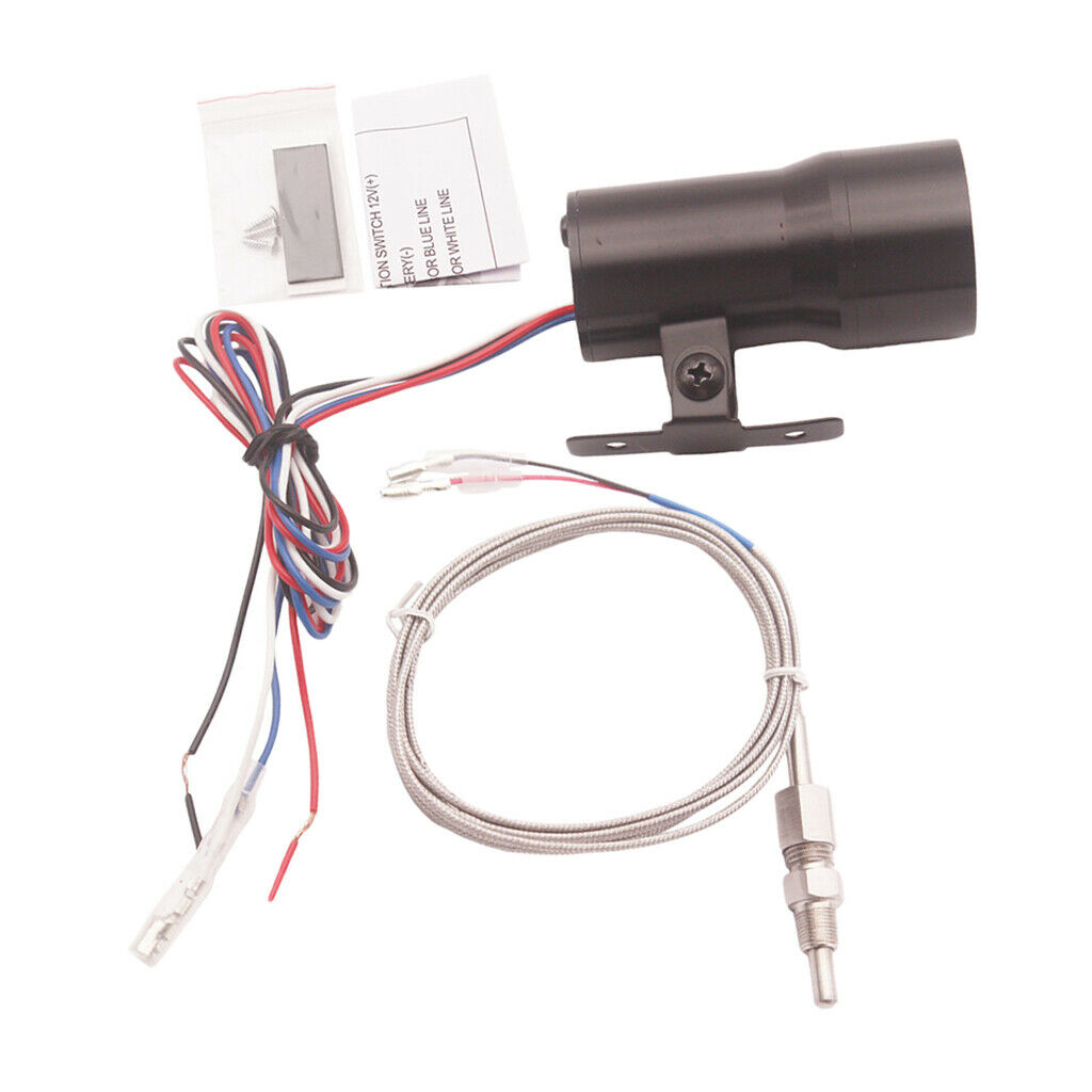 1.5" / 37mm Digital LED Exhaust GAS Oil Temp EGT Gauge w/ Sensor for Vehicle