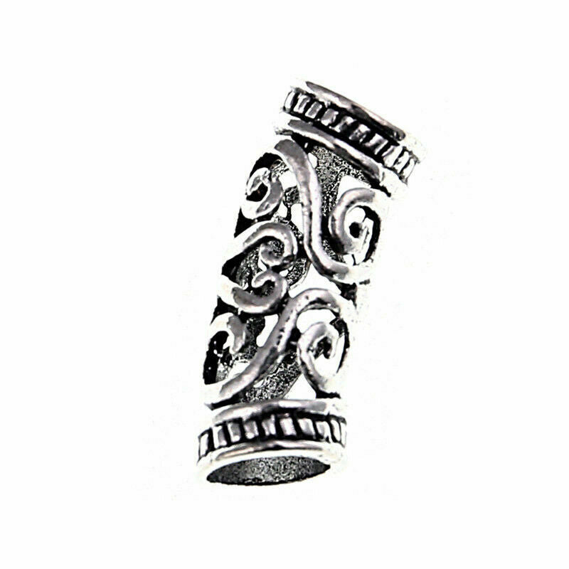5PCS Hair Braid Rings Dreadlock Beads Hollow Cuff Alloy Jewelry Clip Accessories