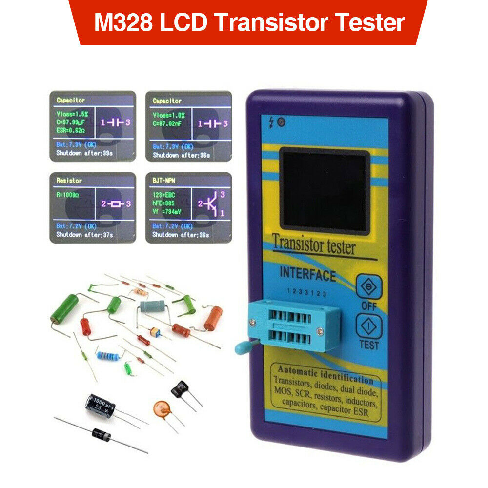 Lcr Meter Transistor Tester Esr Instrument Diode Resistance Capacitance Meter