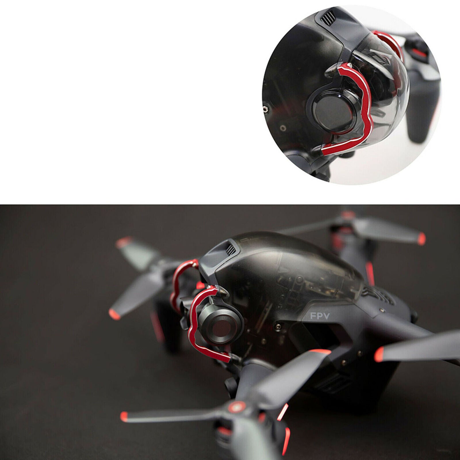 Aluminum Alloy Bumper Screws Protection for DJI FPV Combo 4K Drone Gimbal Camera