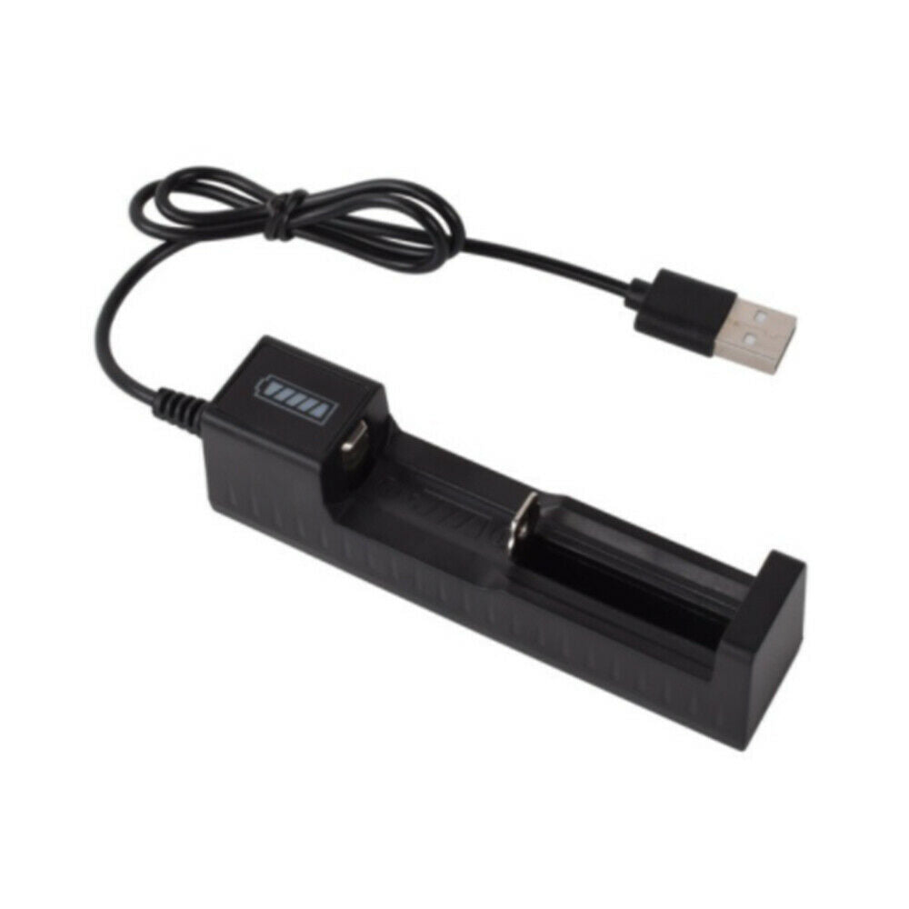 Universal 1 slot Battery USB Charger adapter LED Smart Chargering for Li-ion