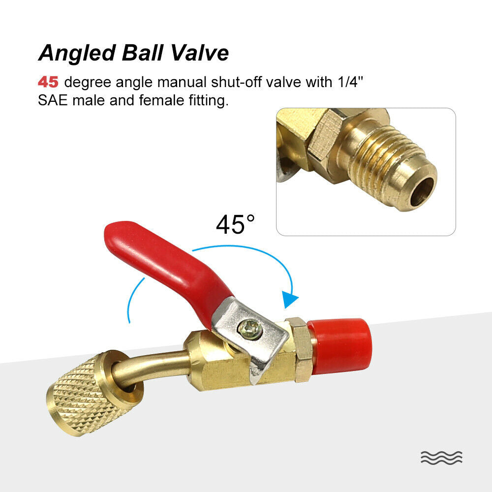1/4'' Sae Compact Ball Valve for AC Safety Valve and Refrigerant Cooling Tool