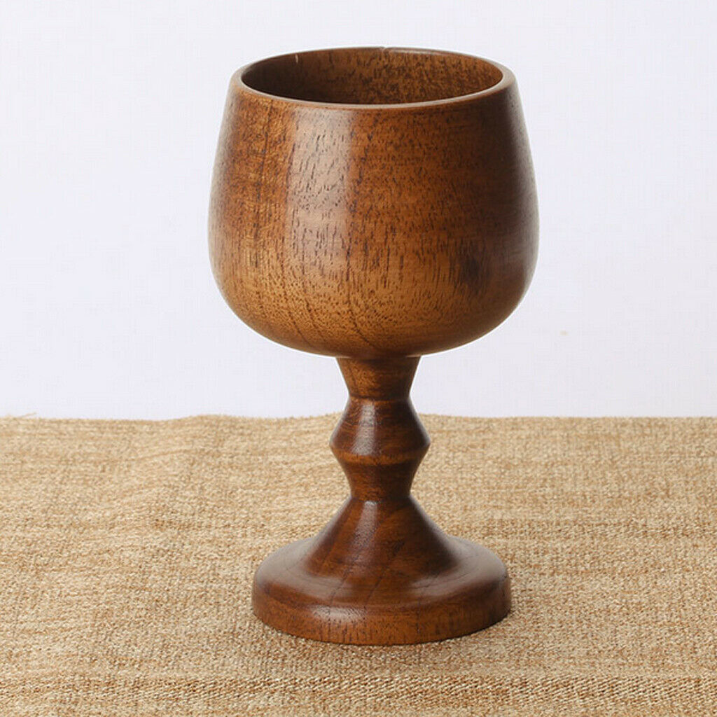 Handmade Bamboo Wood Beer Mug, Japanese Style Wooden Tumbler Cup Goblet Pint
