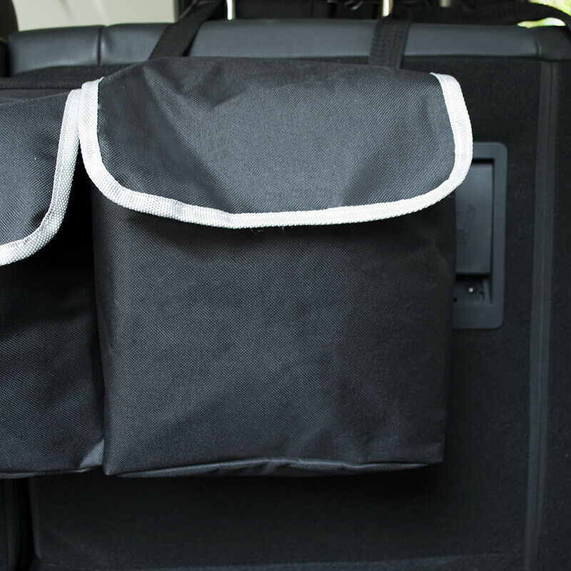 1X Black High Capacity Multi-use Car Truck Seat Back Cargo/ Trunk Organizers Bag