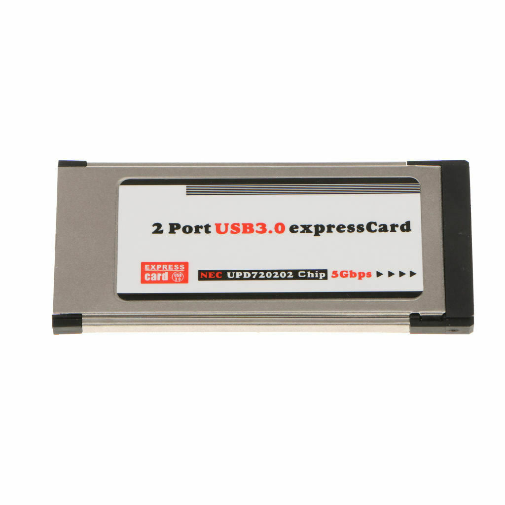 2 Port ExpressCard 34mm SuperSpeed USB3.0 Express Card Adapter Controller for