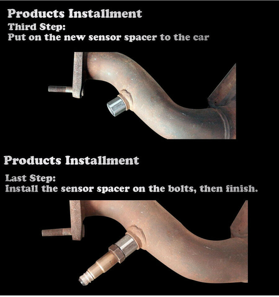 Universal O2 Oxygen Sensor Extension Spacer OBD2 DOWNPIPE Scavenging Fault Code