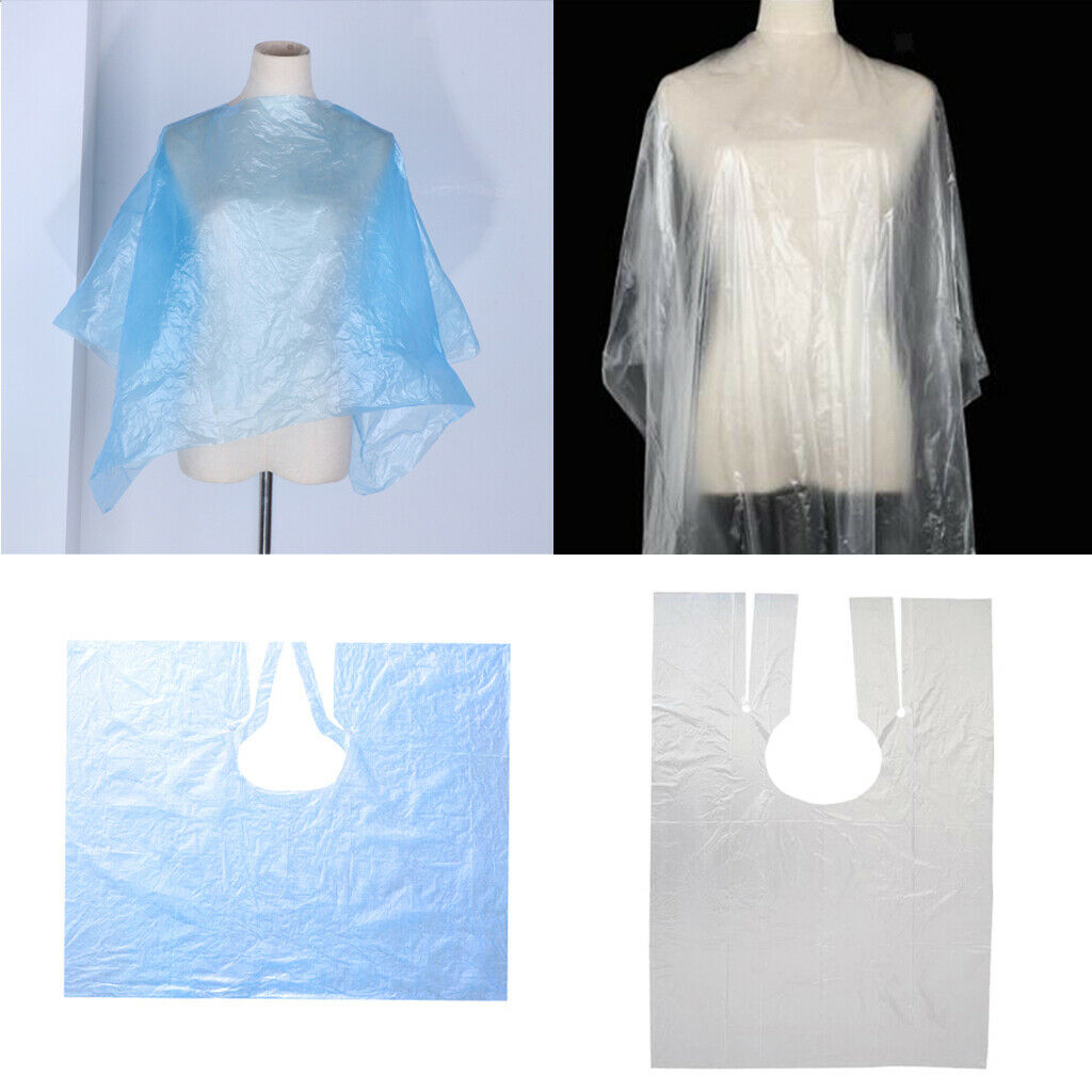 130x Disposable Hair Cutting Capes Home Shop Shampoo Hair Dyeing Bib Cloth