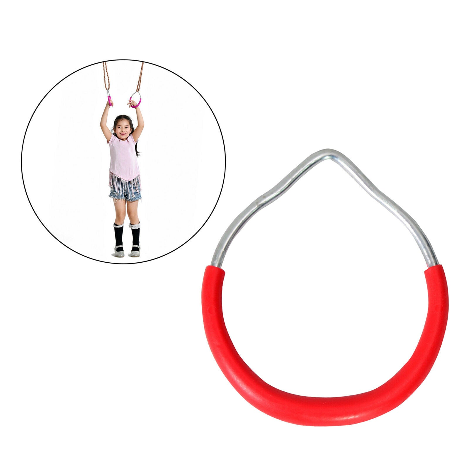 Gym Rings Pull Up Training Swing Rings Monkey Ring Climbing Ring Accessories
