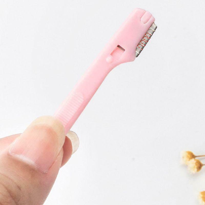 2 Pcs Mini Protable Eyebrow Razor Durable Stainless Steel Blade Practical Tools
