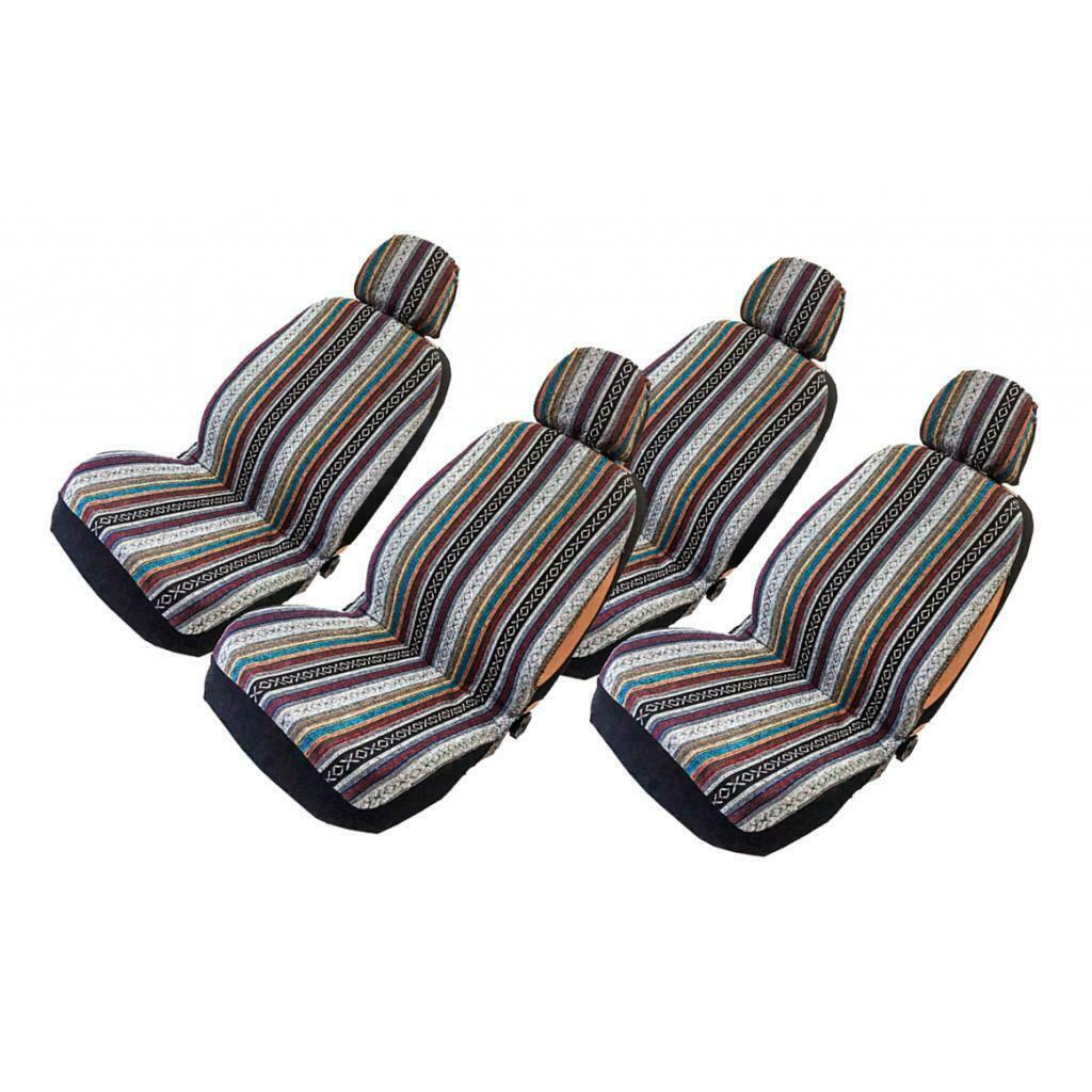 Car Auto Front Seat Covers Detachable Headrest Full Set for SUV Protectors