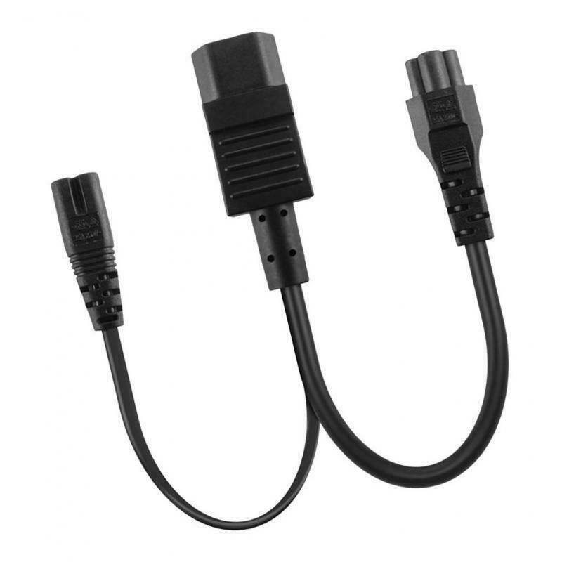 IEC320-C14 TO C7+C5 Splitter Power Adapter Cord Extension UPS Server 350mm