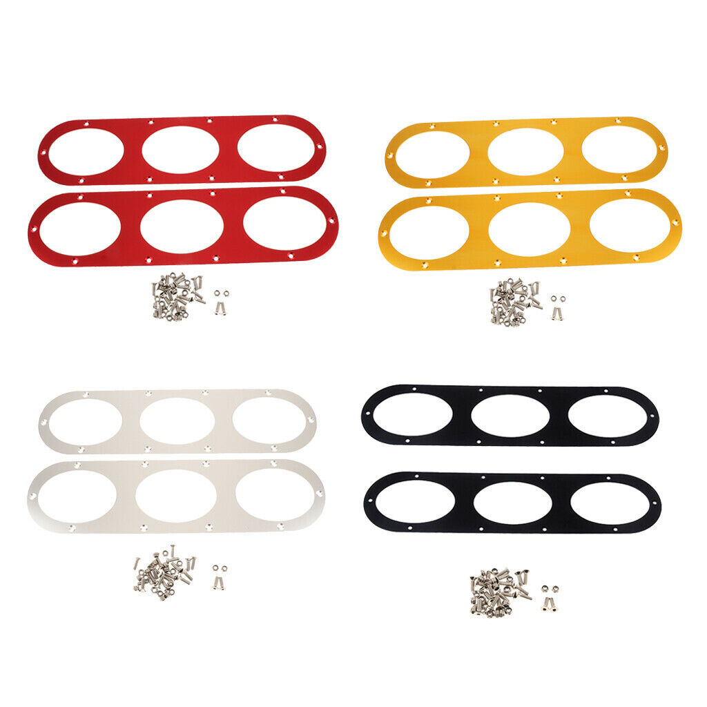 8x Auto Aluminium Rear Bumper Race Diversion Diffuser Panel for Universal