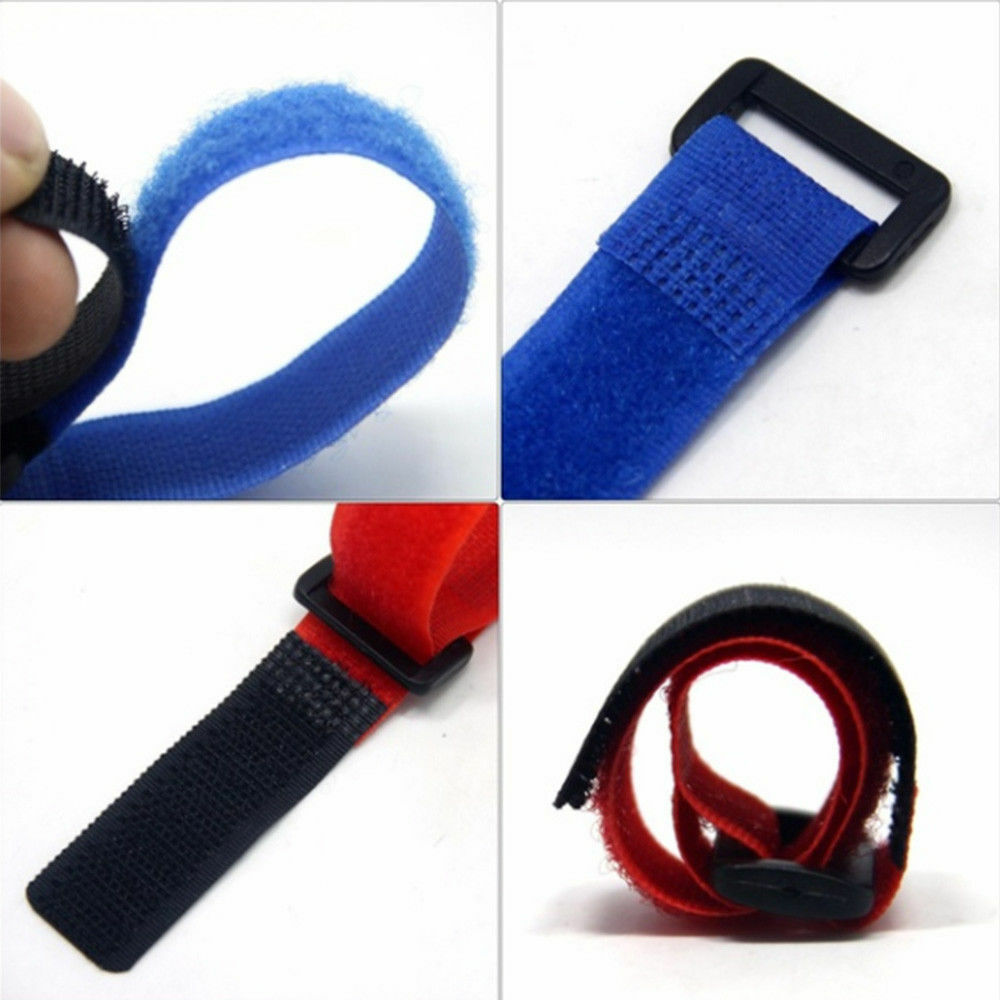 10x Fishing Rod Tie Strap Tackle Wrap Band Pole Holder Fastener Fish Accessory ï¼