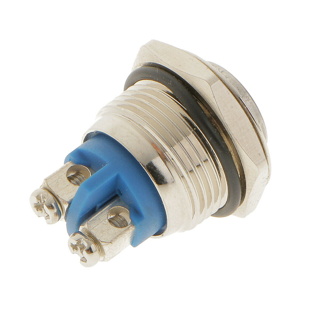 12V 16mm Car SPST Momentary Push Button Switch