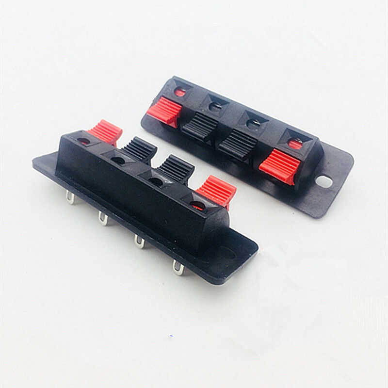 10PCS 4 Terminal Speaker Connector Plate push type terminal board 4 positions