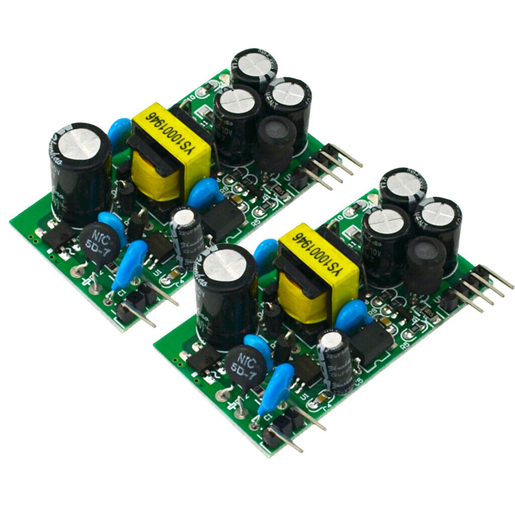 2PCS AC-DC 12V + 5V PWM  Buck Isolated Power Supply Switch Module