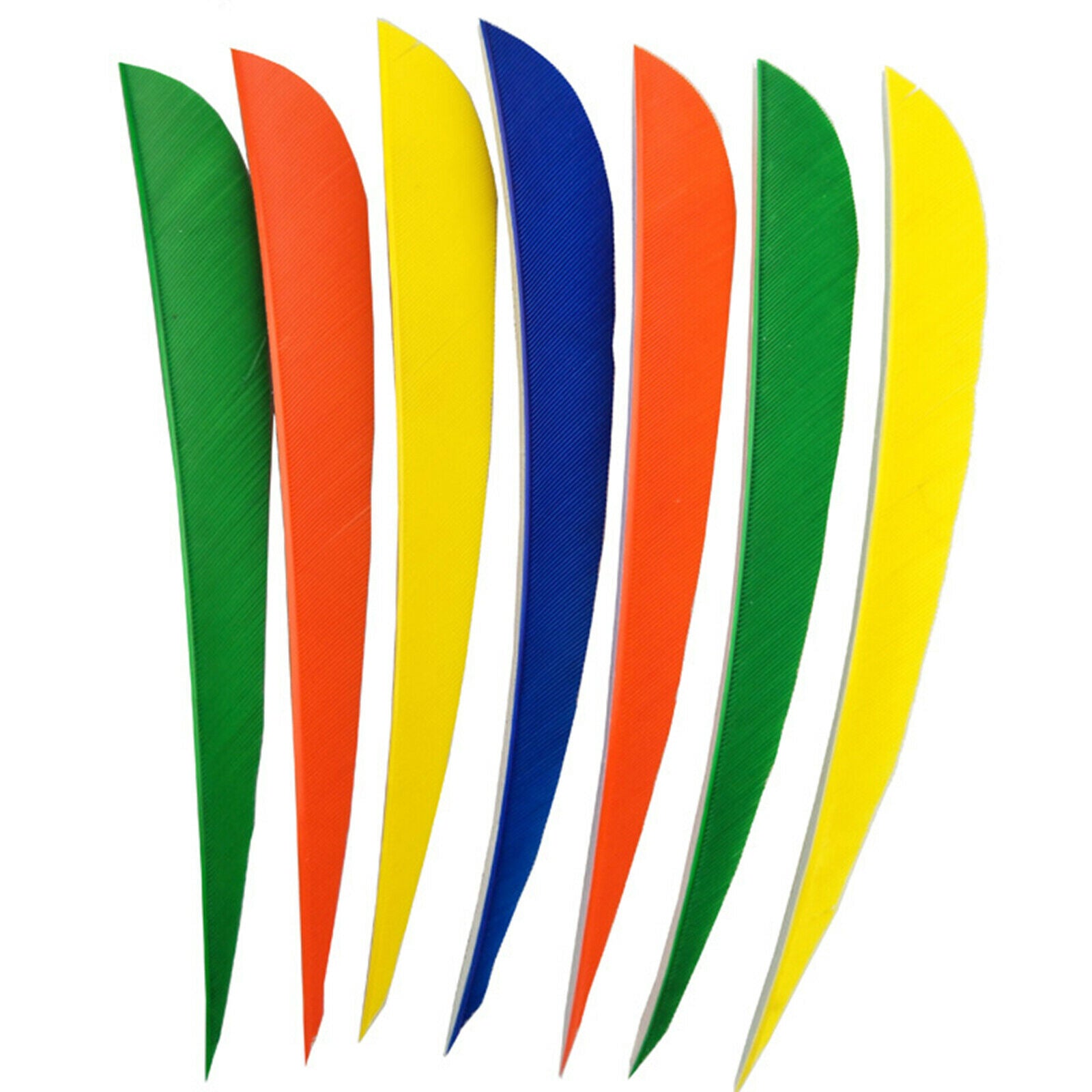 50pcs 5" Arrow Natural Turkey Feather Waterdrop Fletches Vanes DIY Shaft CA