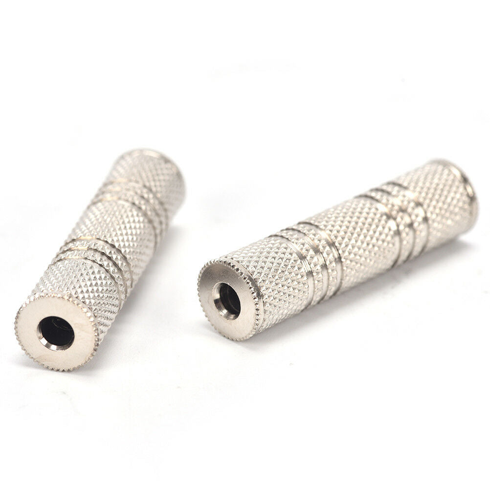 2x 3.5mm Female to Female Audio Adapter Connector Coupler Stereo F/F Exte.l8